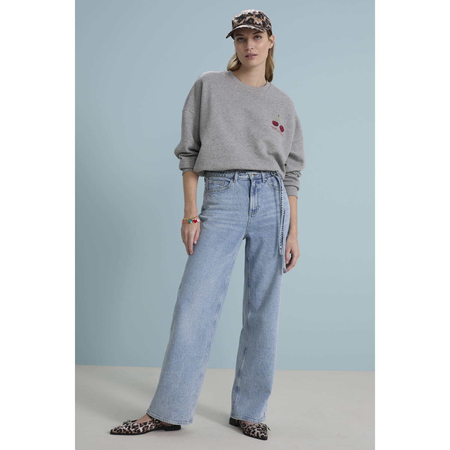 VERO MODA sweater grijs