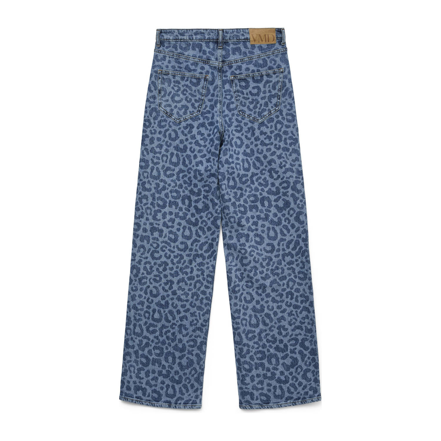 VERO MODA high waist wide leg jeans medium blue denim