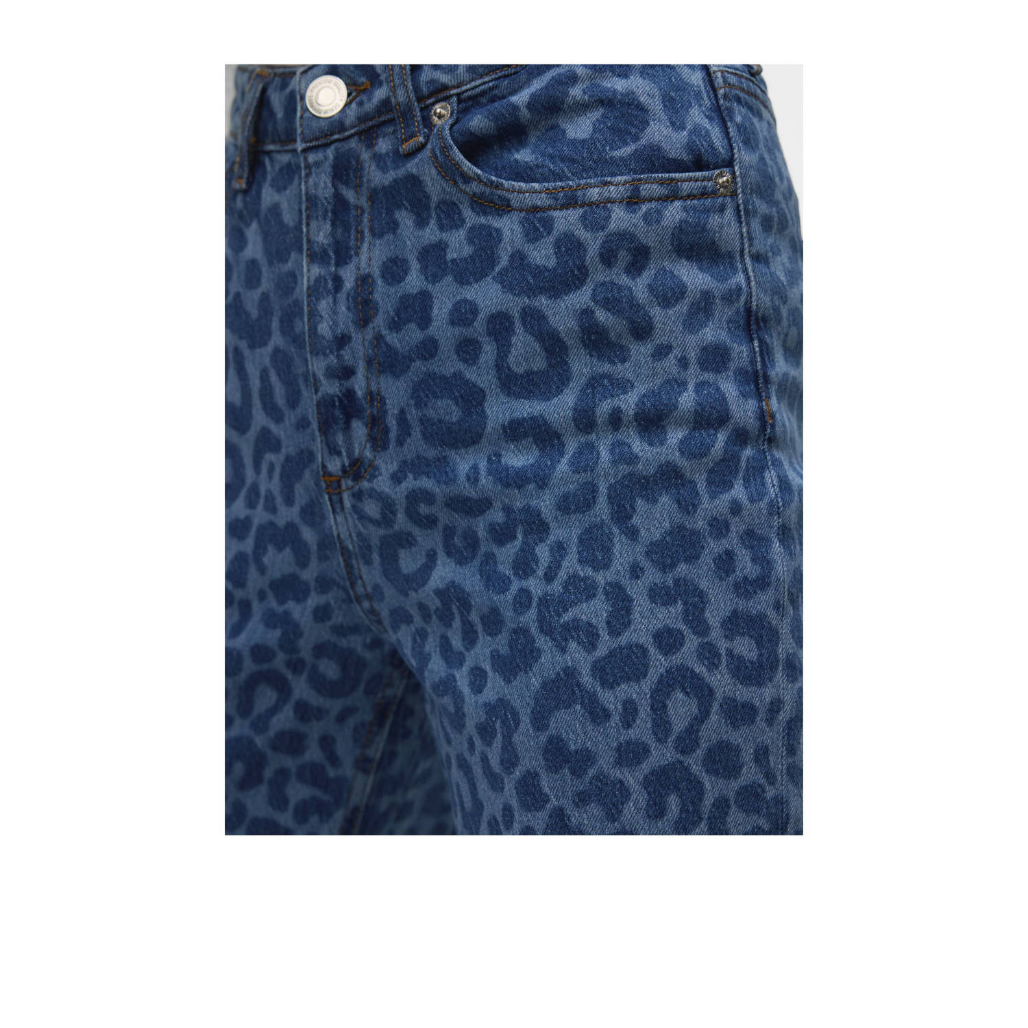 VERO MODA high waist wide leg jeans medium blue denim