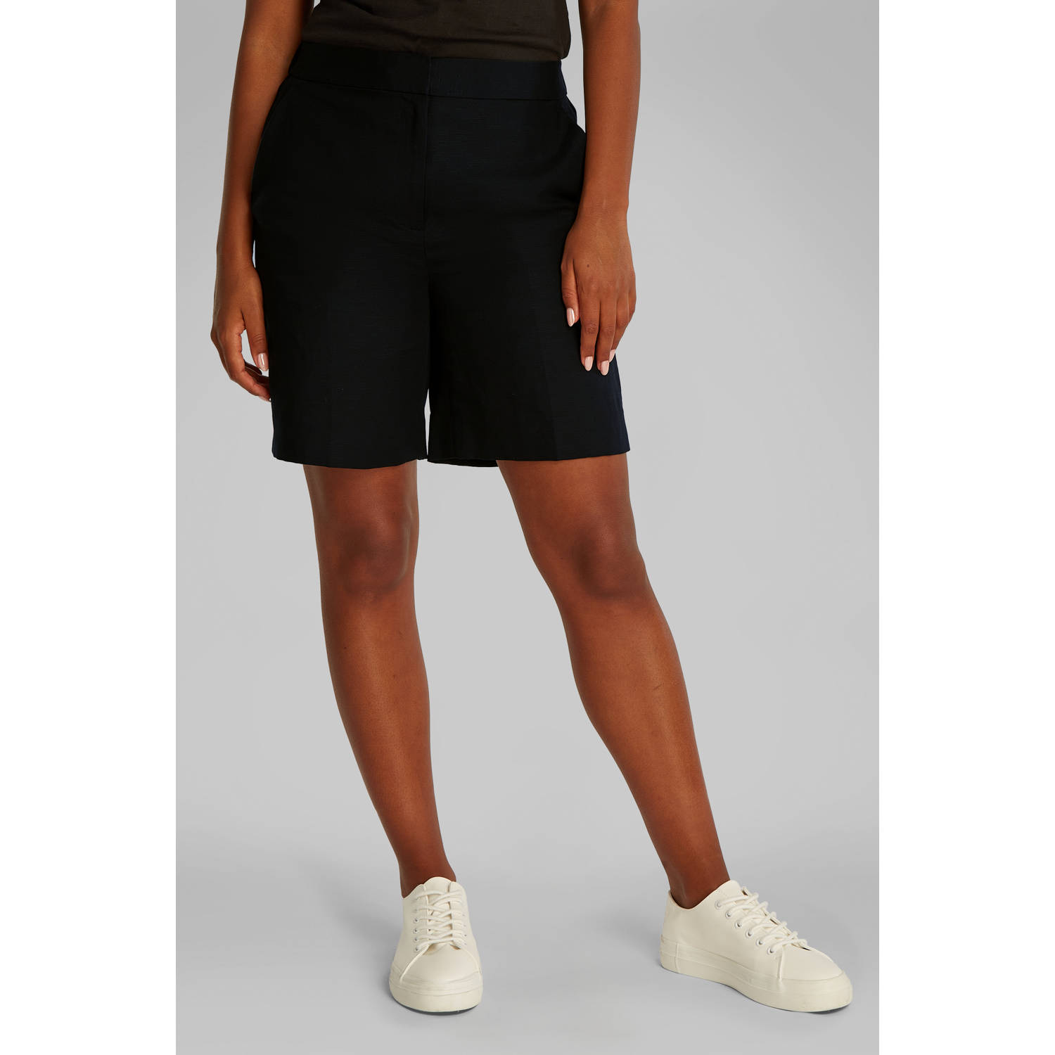 Calvin Klein straight regular waist casual short zwart