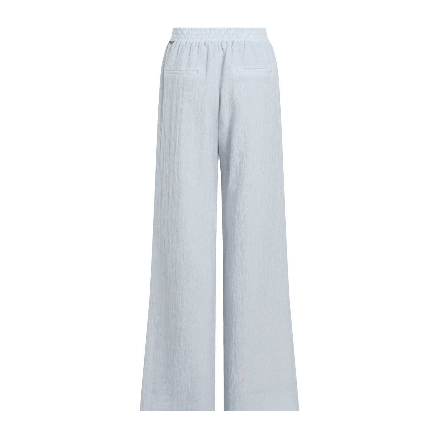 Calvin Klein wide leg regular waist casual broek lichtblauw