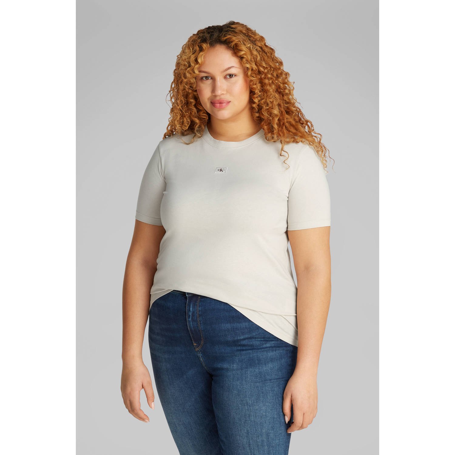 Calvin Klein Jeans Plus T-shirt PLUS WOVEN LABEL REGULAR TEE