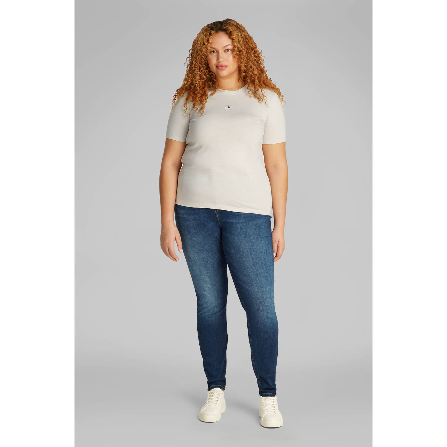 CALVIN KLEIN JEANS T-shirt beige