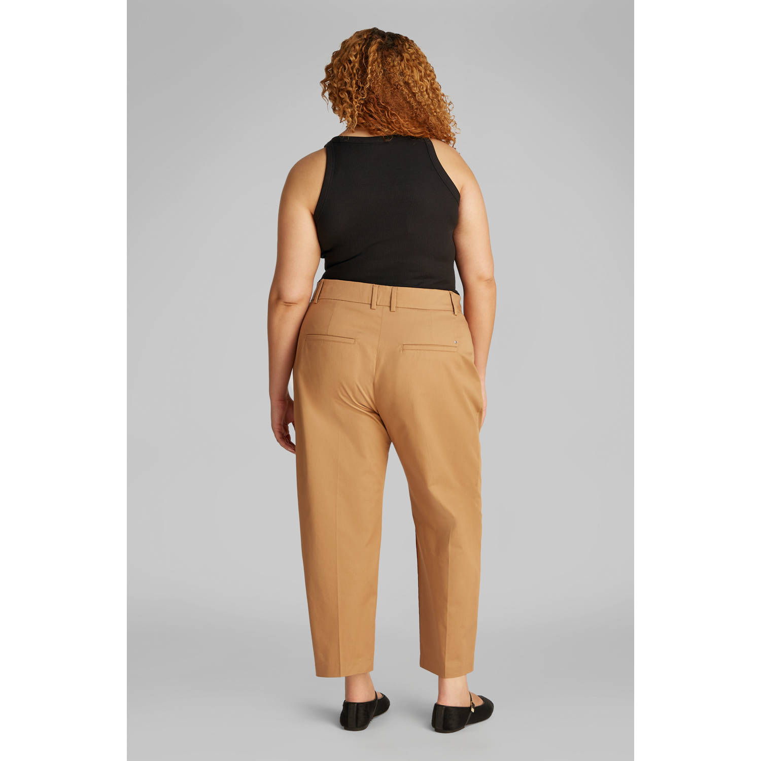 CALVIN KLEIN JEANS top zwart rib gebreid