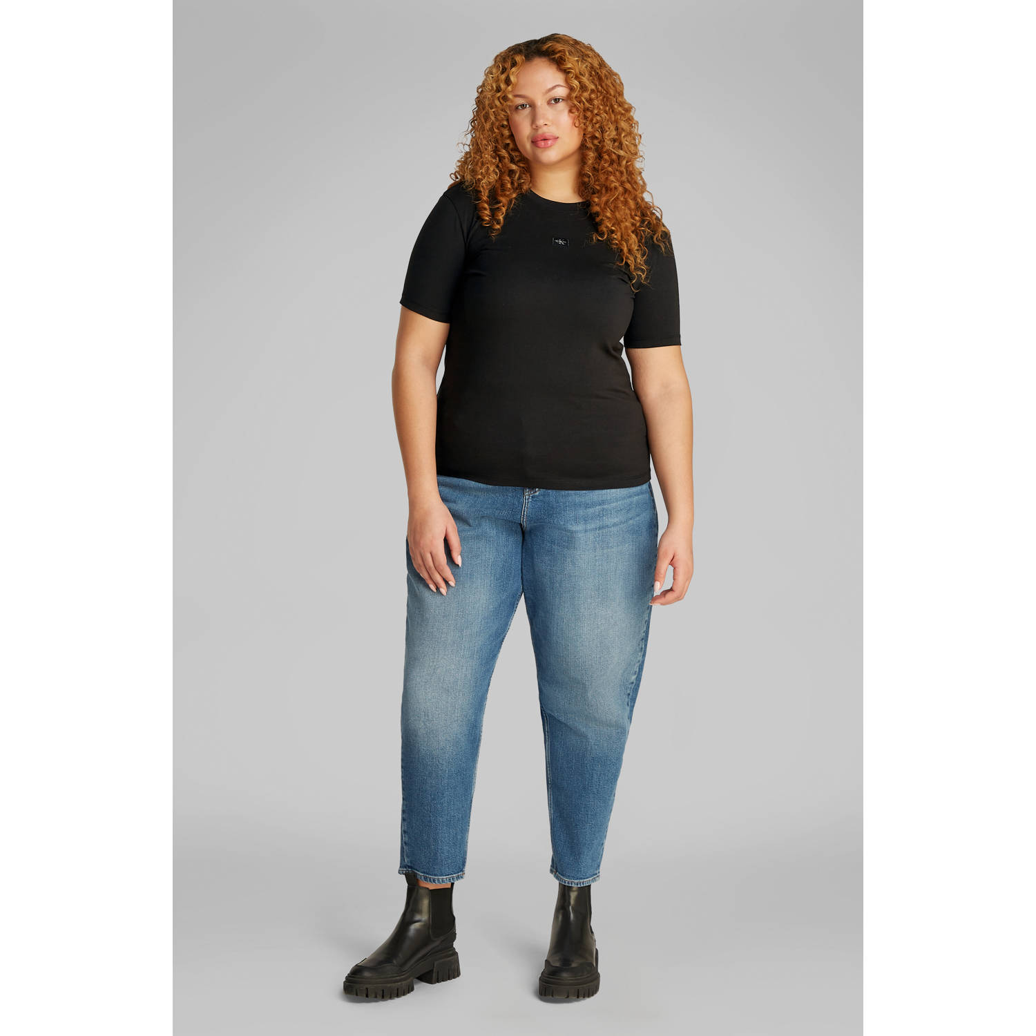 CALVIN KLEIN JEANS T-shirt zwart