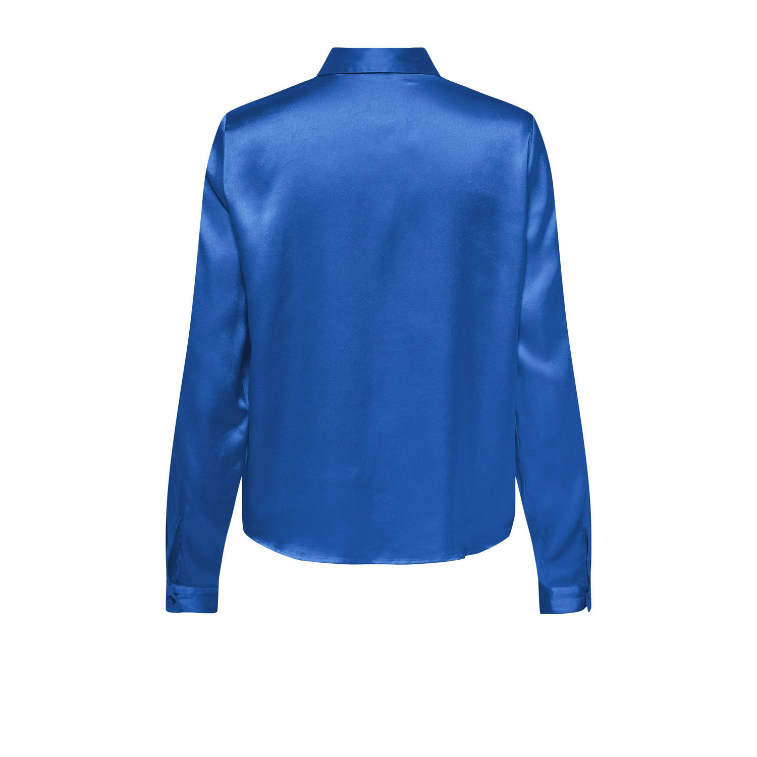 JDY satijnen blouse blauw