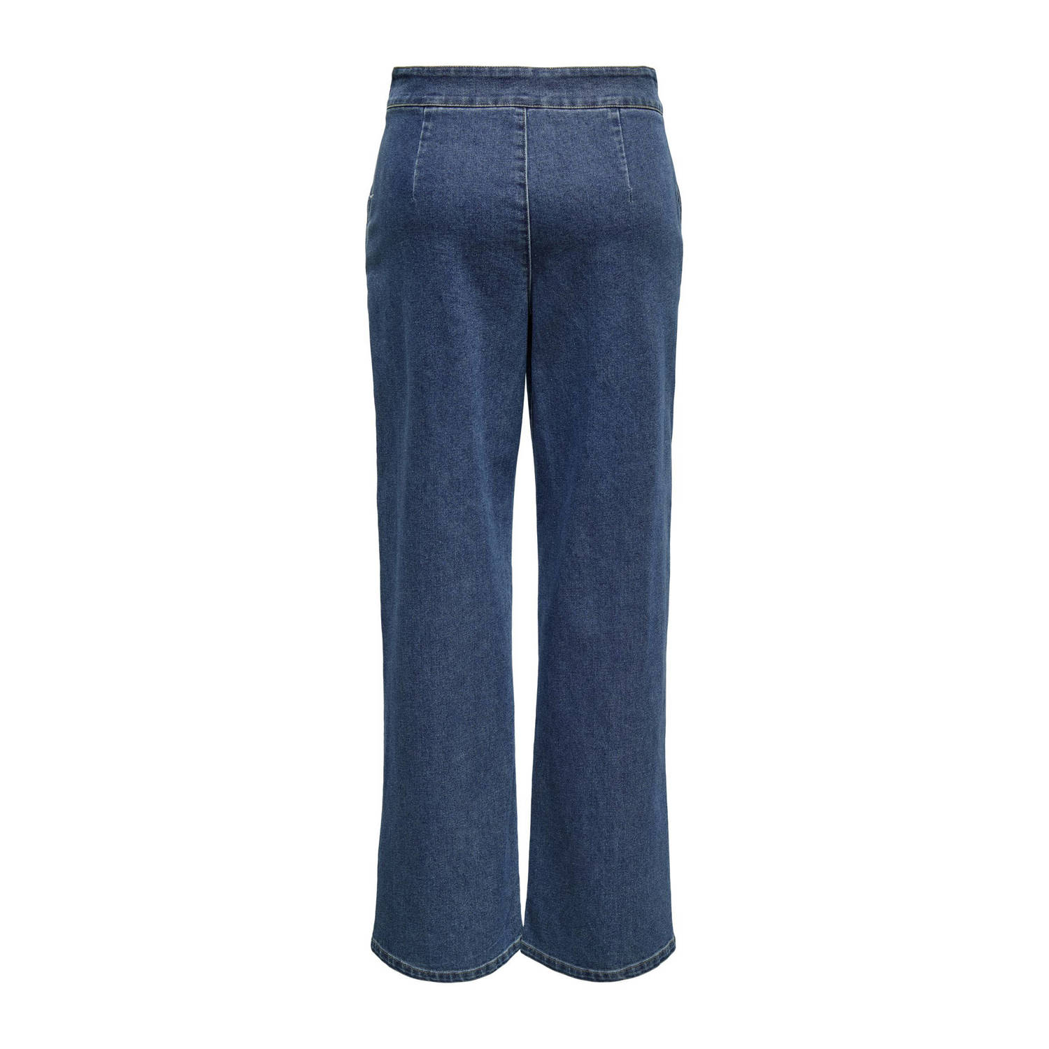 JDY high waist wide leg jeans GEGGO medium blue denim