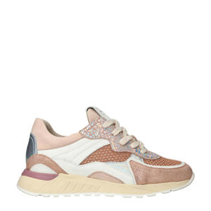 Nova 11.26  leren sneakers roze/wit