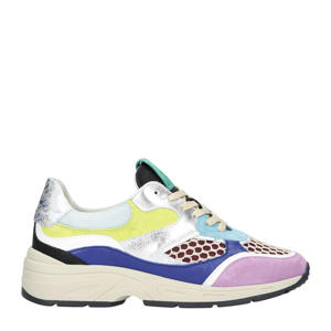 Talla 04.05  chunky leren sneakers lila multi