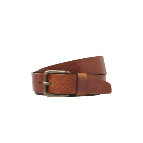 JACK & JONES leren riem JACMARTIN cognac afbeelding