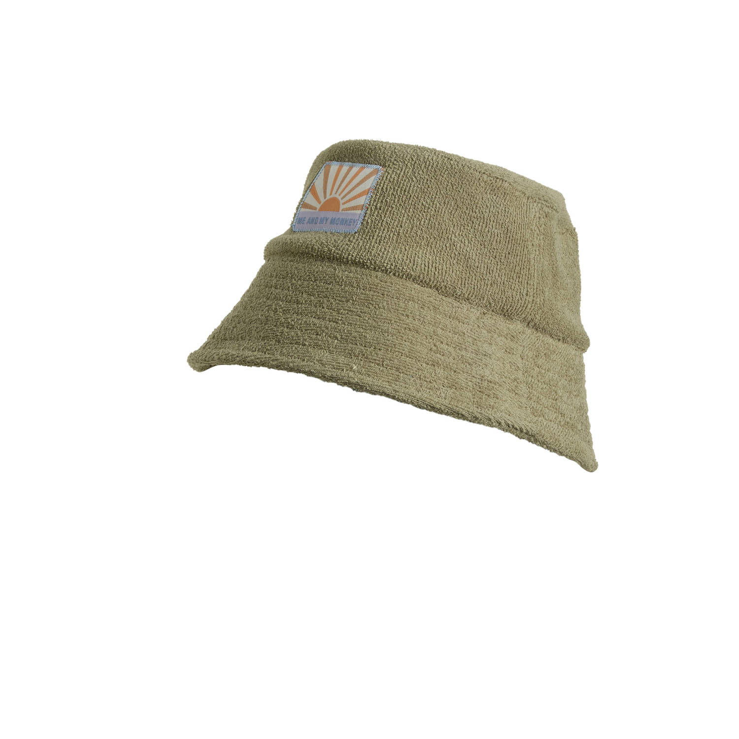 Me & My Monkey buckethat van badstof khaki
