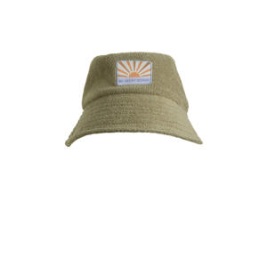 buckethat van badstof khaki