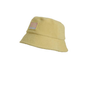 buckethat van badstof geel