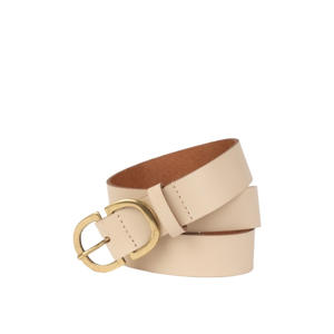 leren riem beige