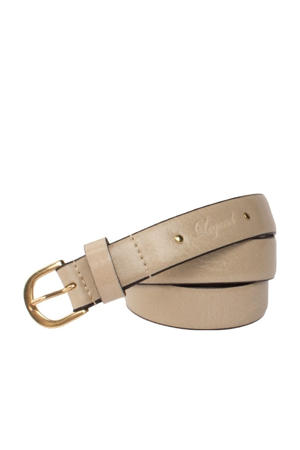 leren riem beige