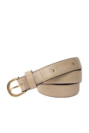 leren riem beige