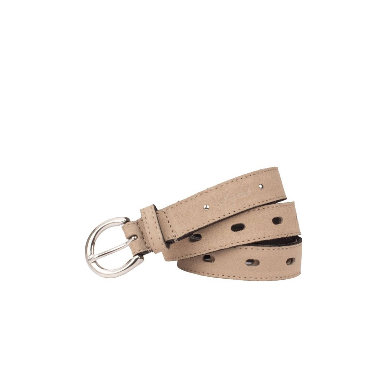 Legend suede riem beige