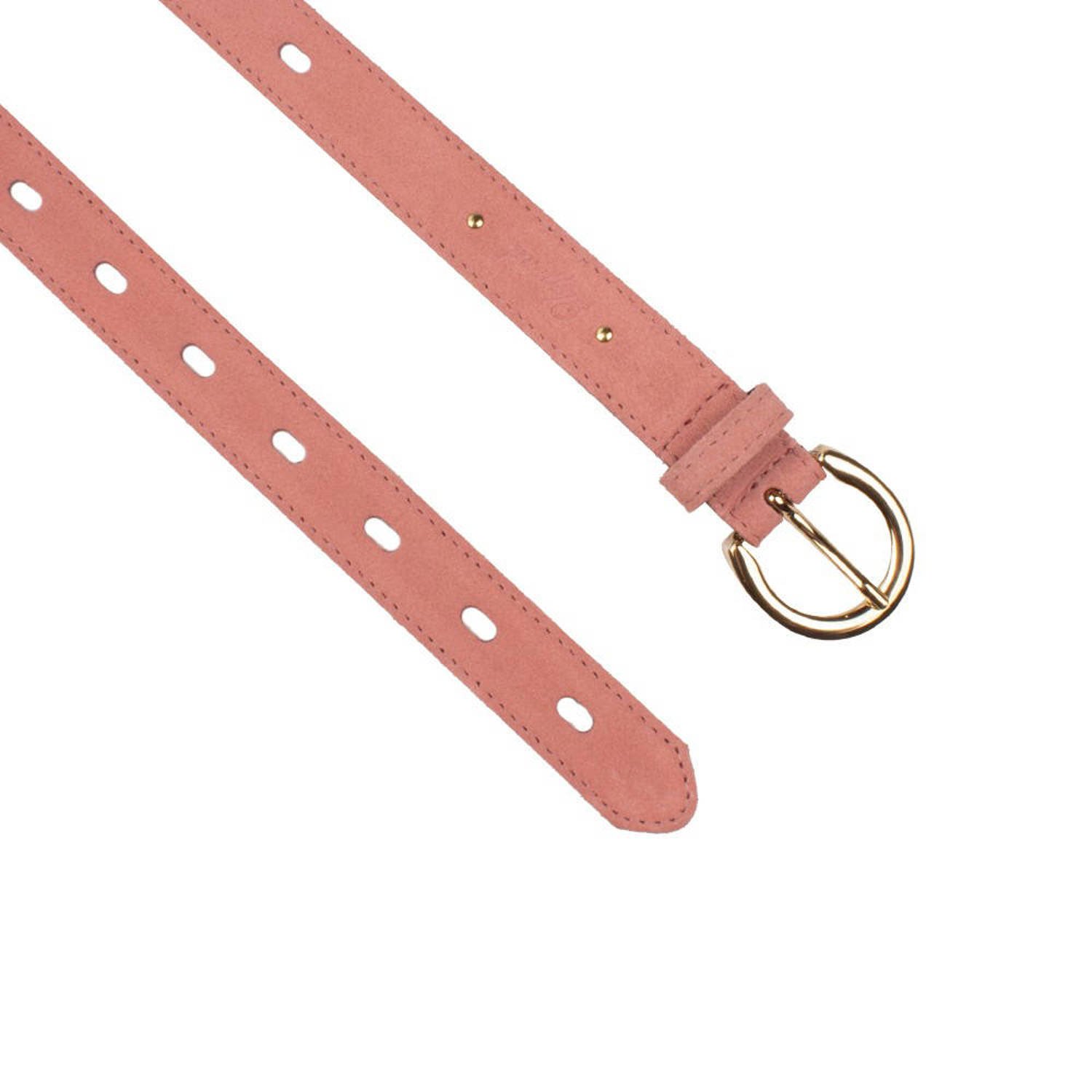 Legend suede riem roze