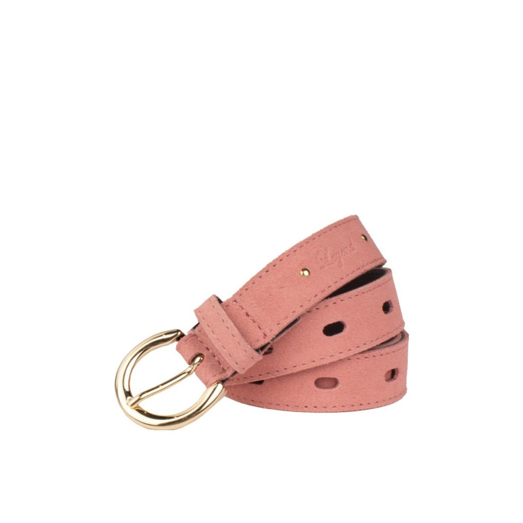 Legend suede riem roze