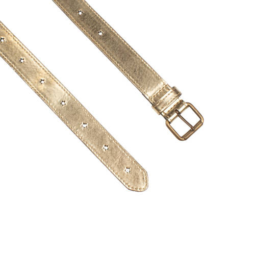 Legend metallic leren riem goudkleurig afbeelding