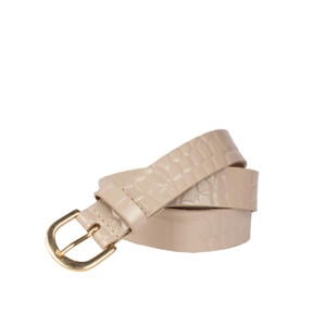 leren riem beige