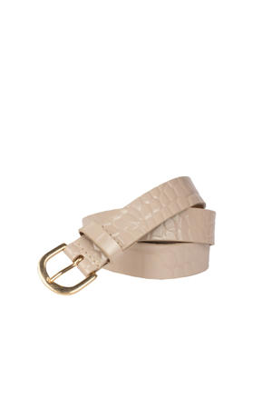 leren riem beige