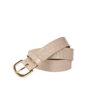 leren riem beige