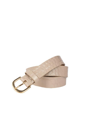leren riem beige
