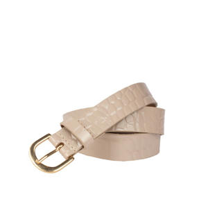 leren riem beige