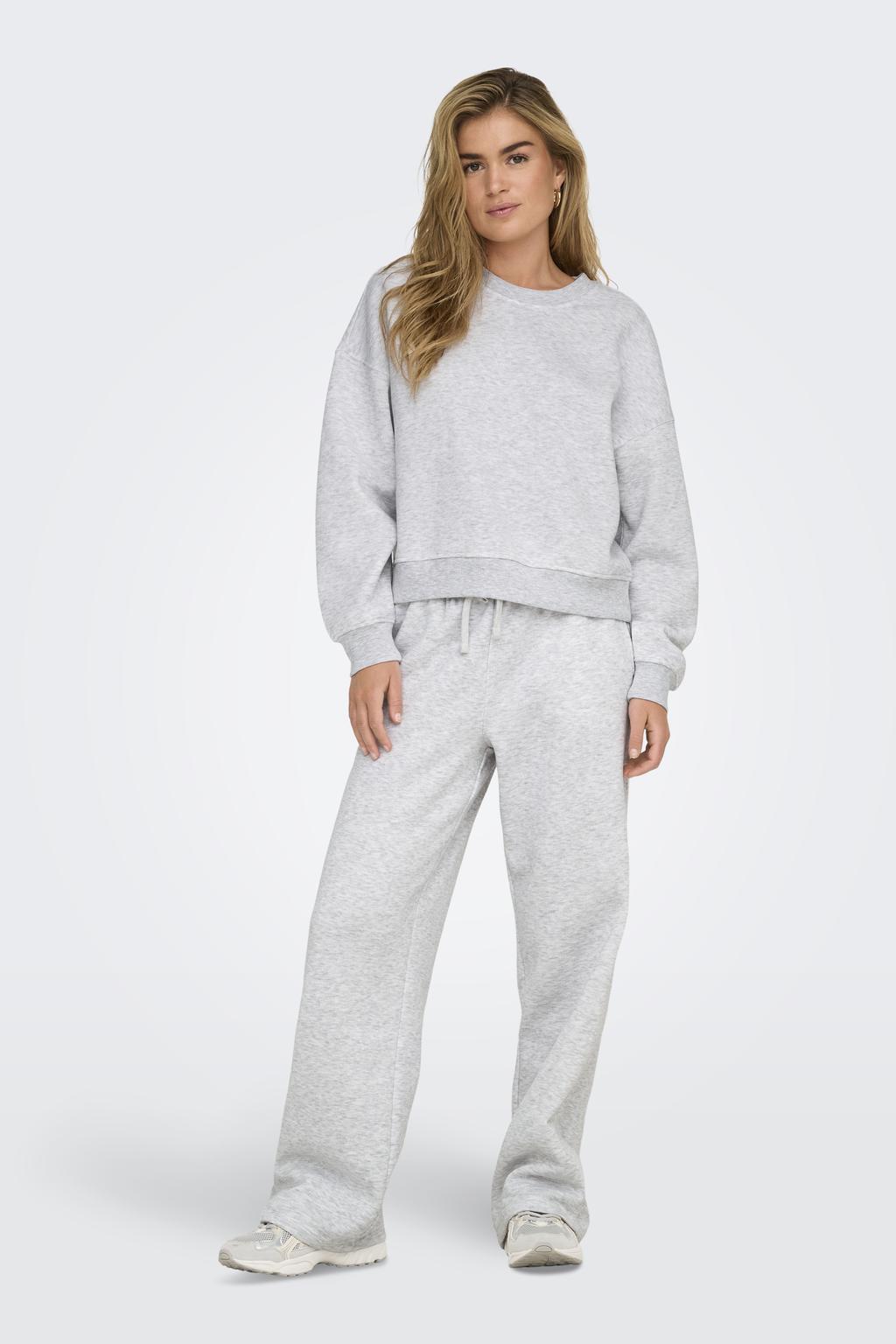 ONLY wide leg sweatpants ONLBEST grijs
