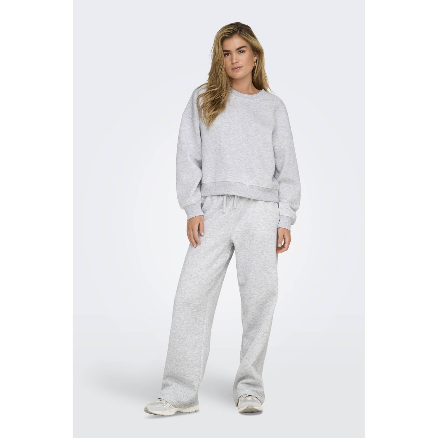 Only Wide fit sweatpants met katoen model 'BEST'