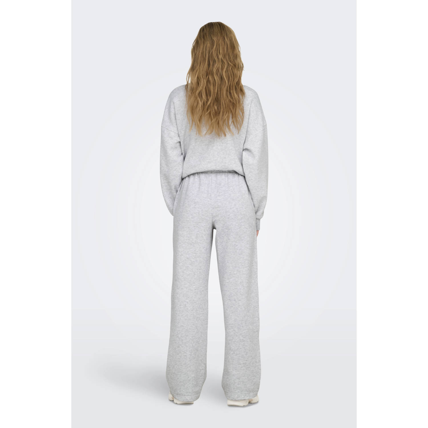 ONLY wide leg sweatpants ONLBEST grijs