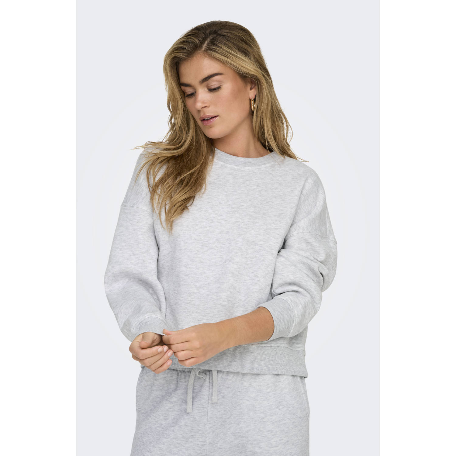 ONLY sweater ONLBEST grijs