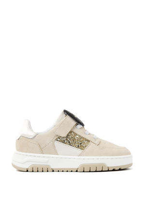 Basket Court Jr leren sneakers beige