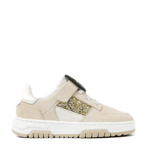 Basket Court Jr  leren sneakers beige