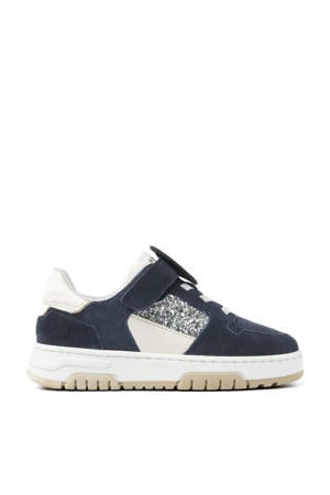 Basket Court Jr suède sneakers donkerblauw