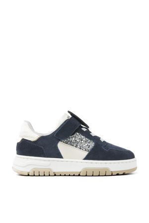 Basket Court Jr suède sneakers donkerblauw