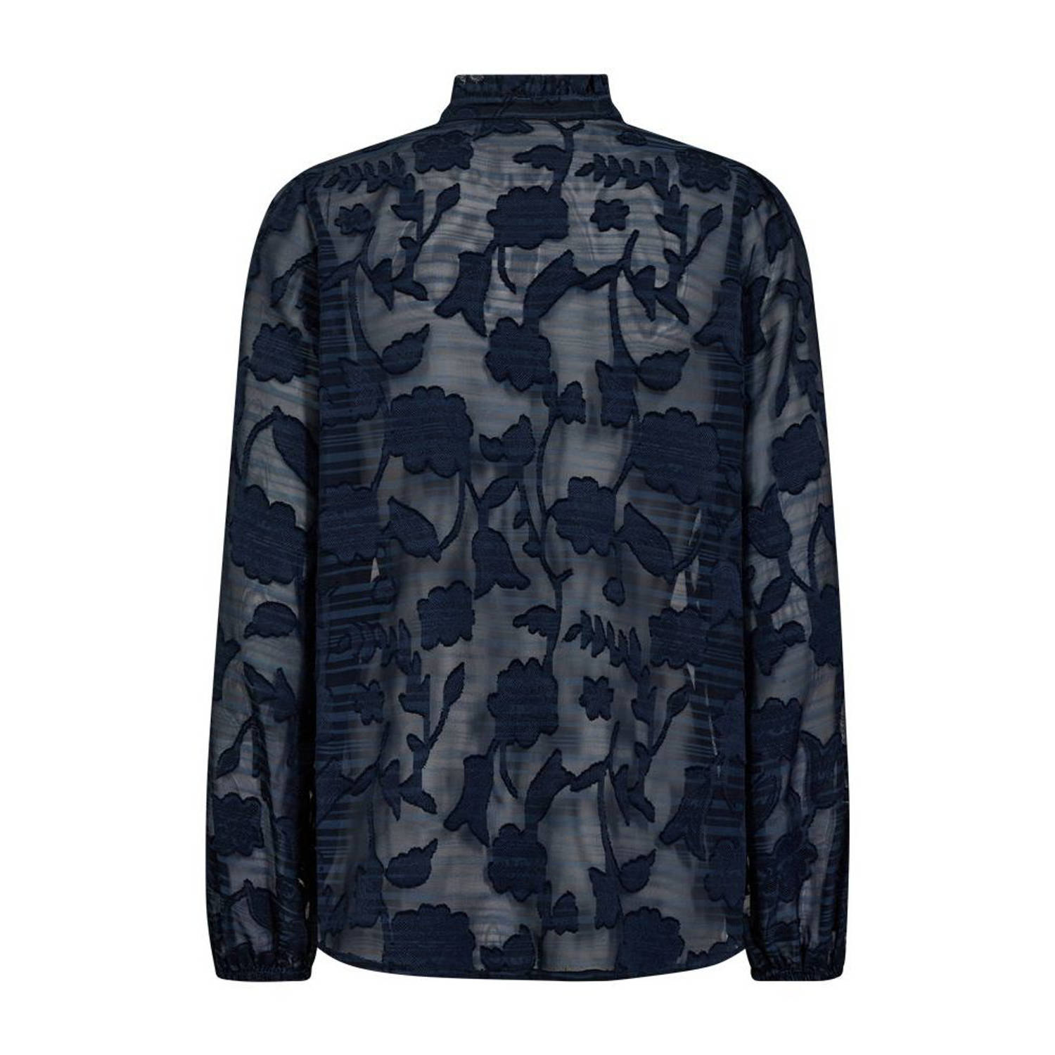 FREEQUENT blouse donkerblauw