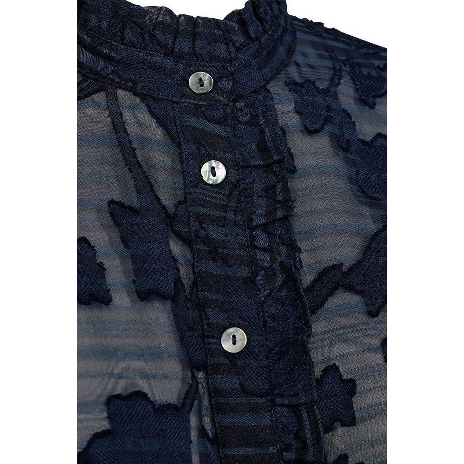FREEQUENT blouse donkerblauw