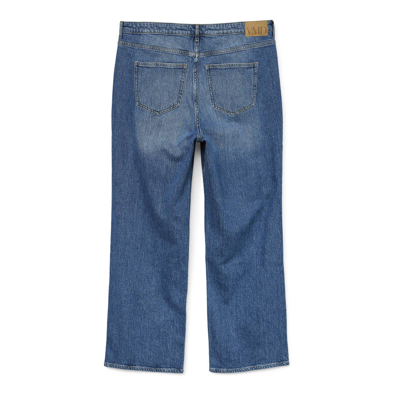 VERO MODA CURVE high waist wide leg jeans medium blue denim