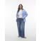 VERO MODA CURVE high waist wide leg jeans medium blue denim