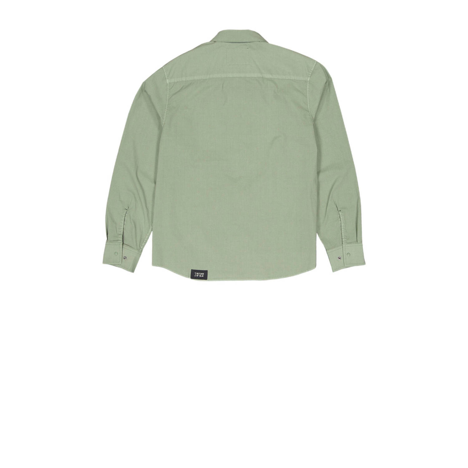 Butcher of Blue regular overshirt lichtgroen