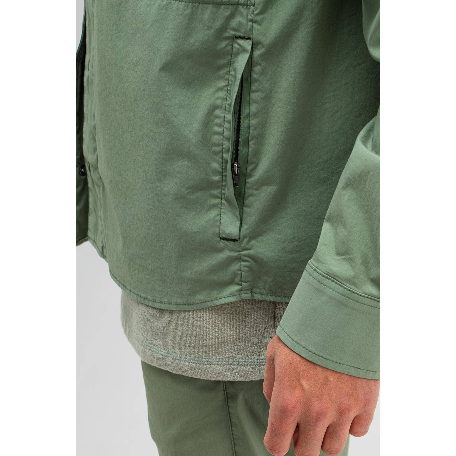 Butcher of Blue regular overshirt lichtgroen