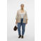 VERO MODA CURVE regular blazer zand