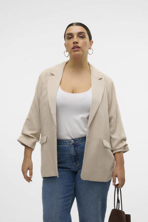 regular blazer zand