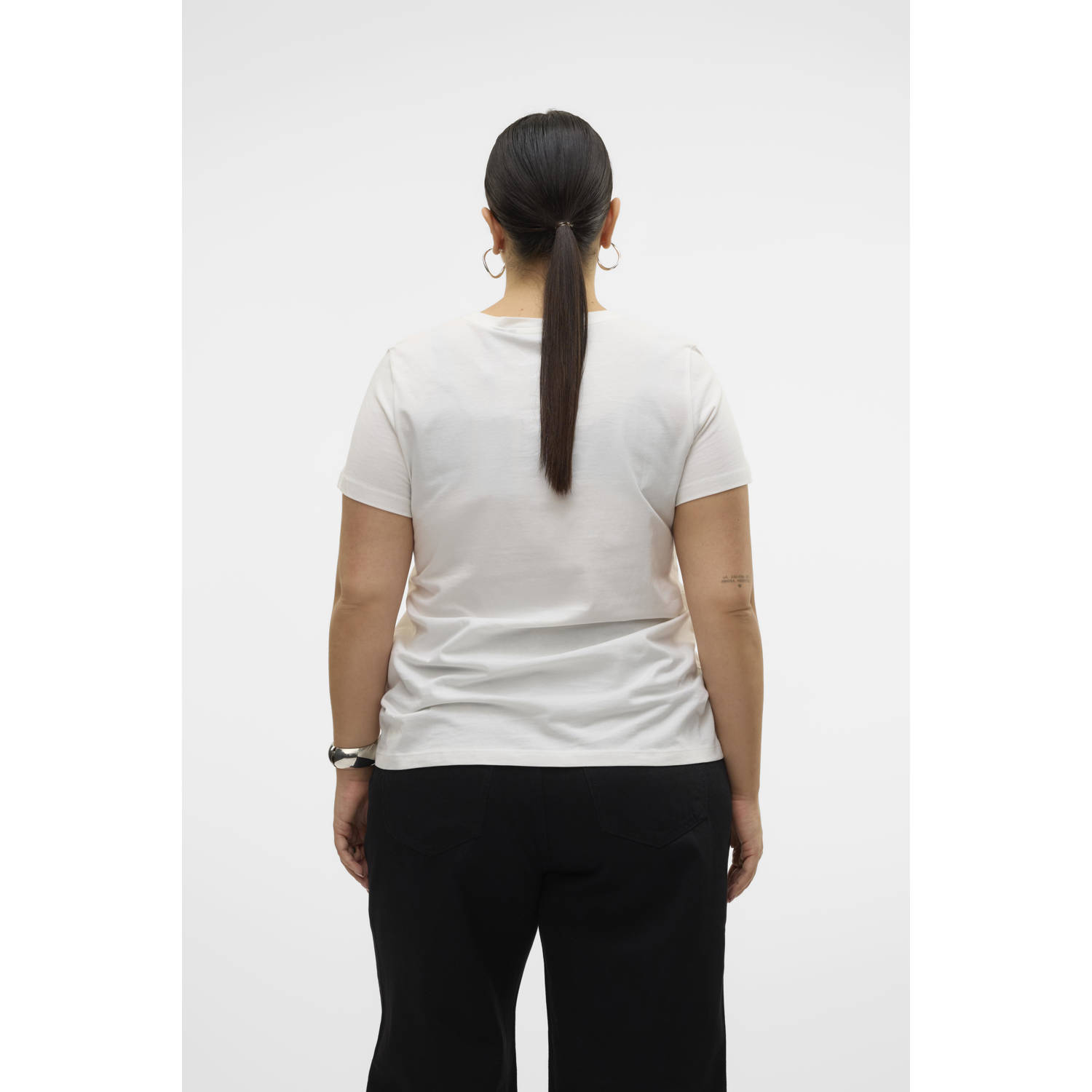 VERO MODA CURVE t-shirt wit