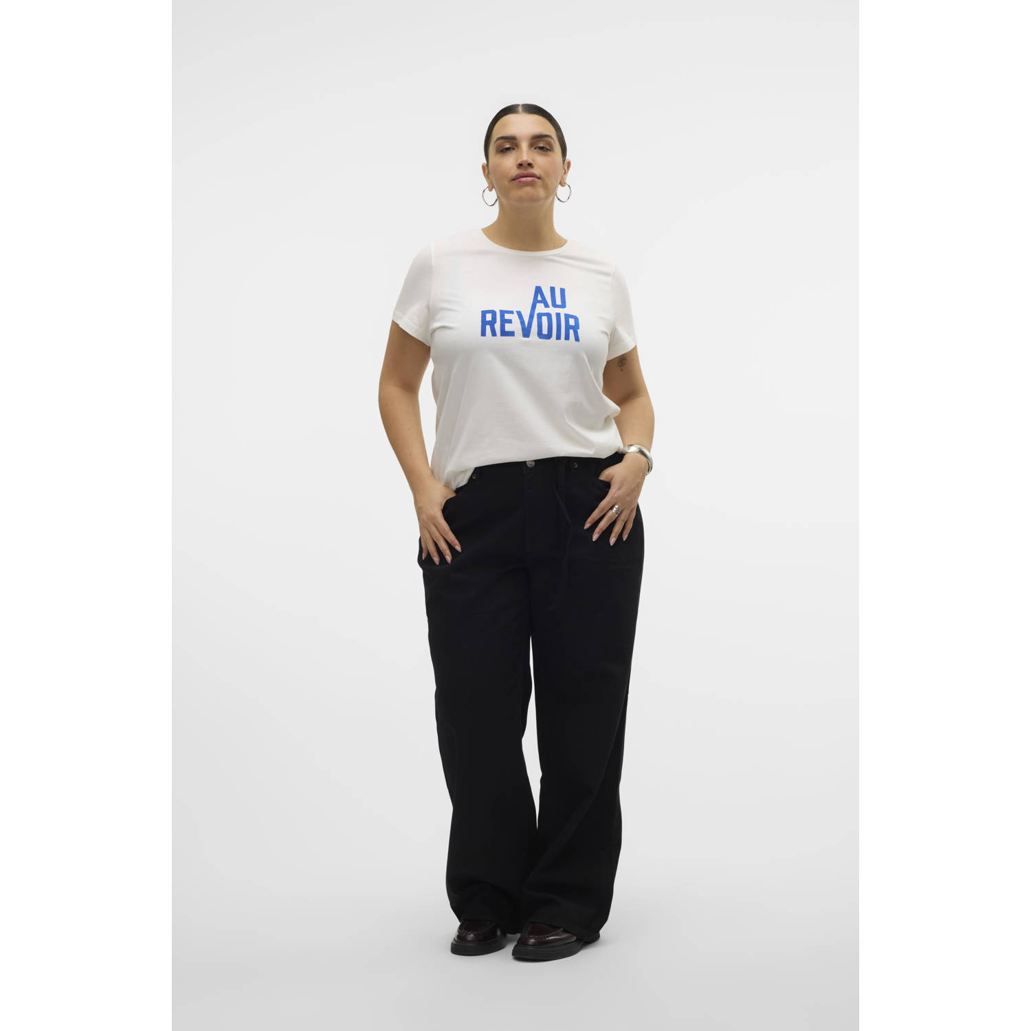 VERO MODA CURVE t-shirt wit