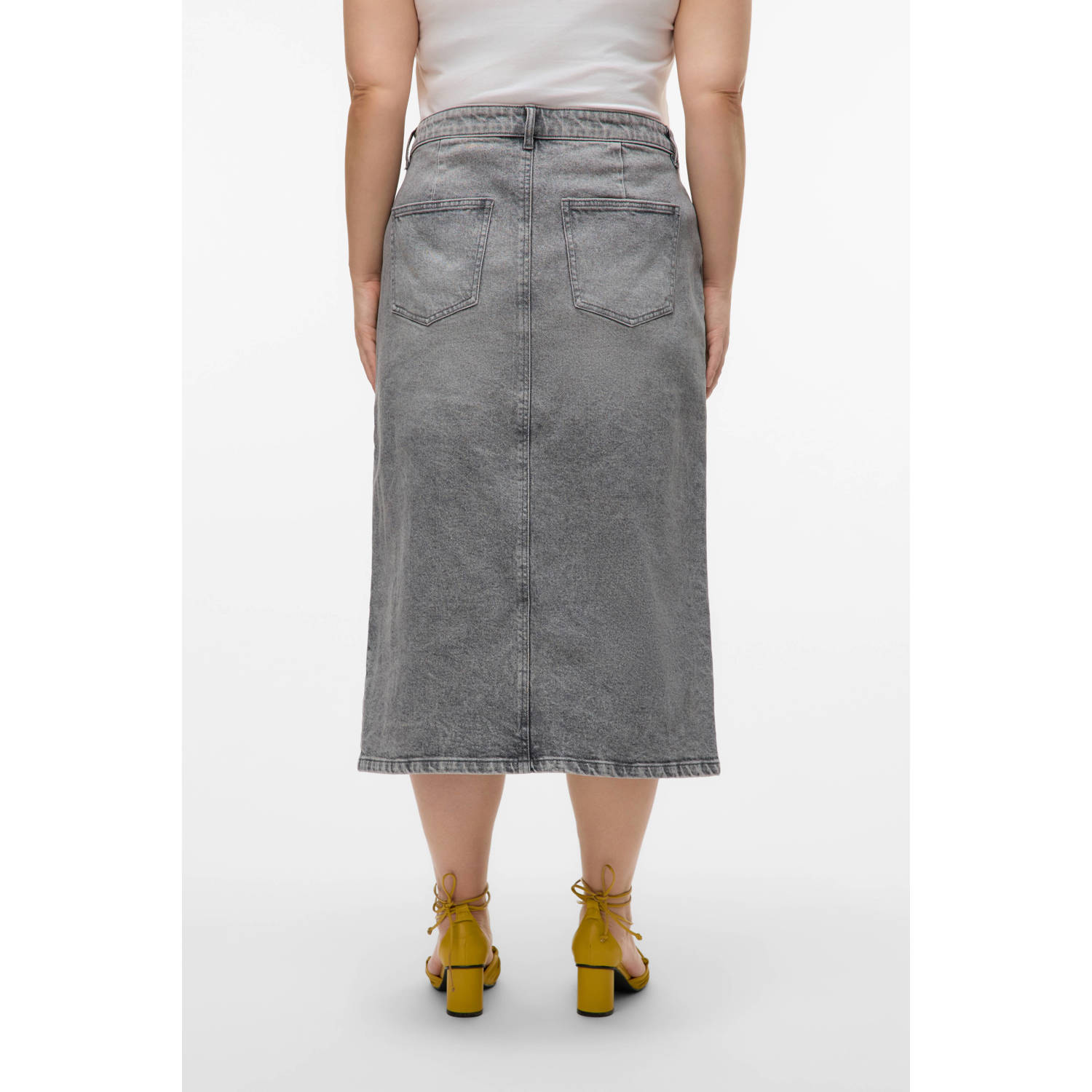 VERO MODA CURVE spijkerrok grey denim