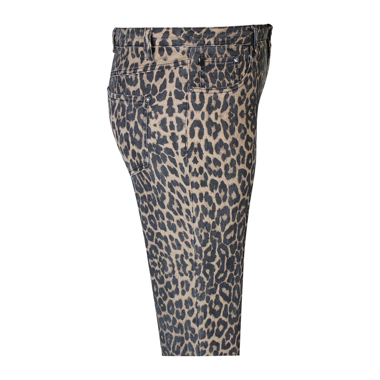Zhenzi skinny jeans met panterprint