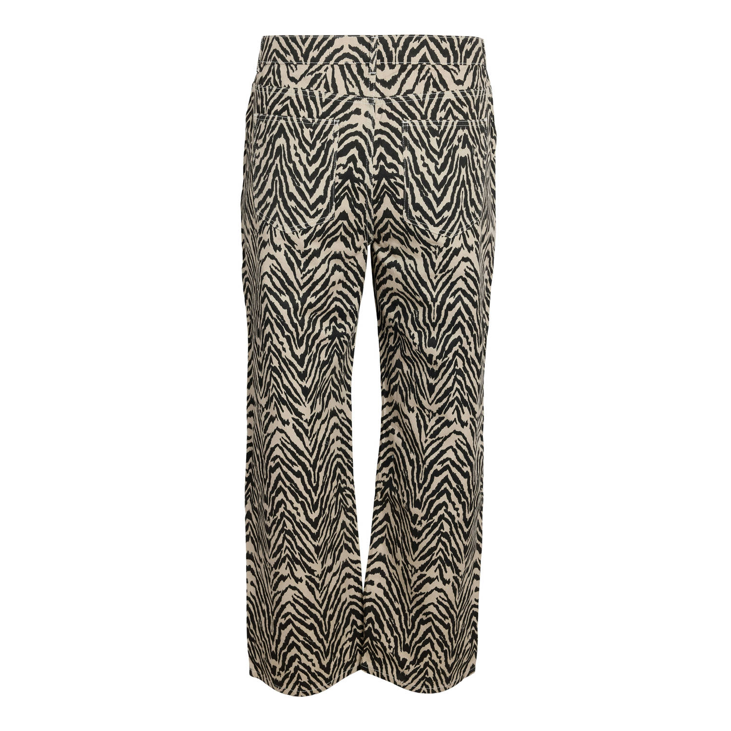 NOISY MAY Curve regular waist jeans met zebraprint